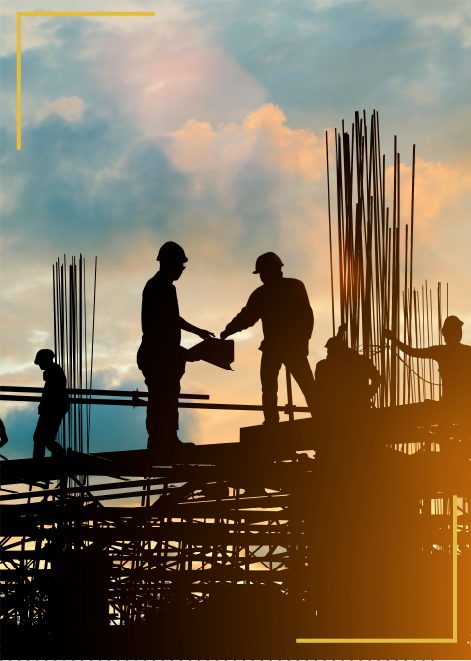 construction workers in shadow